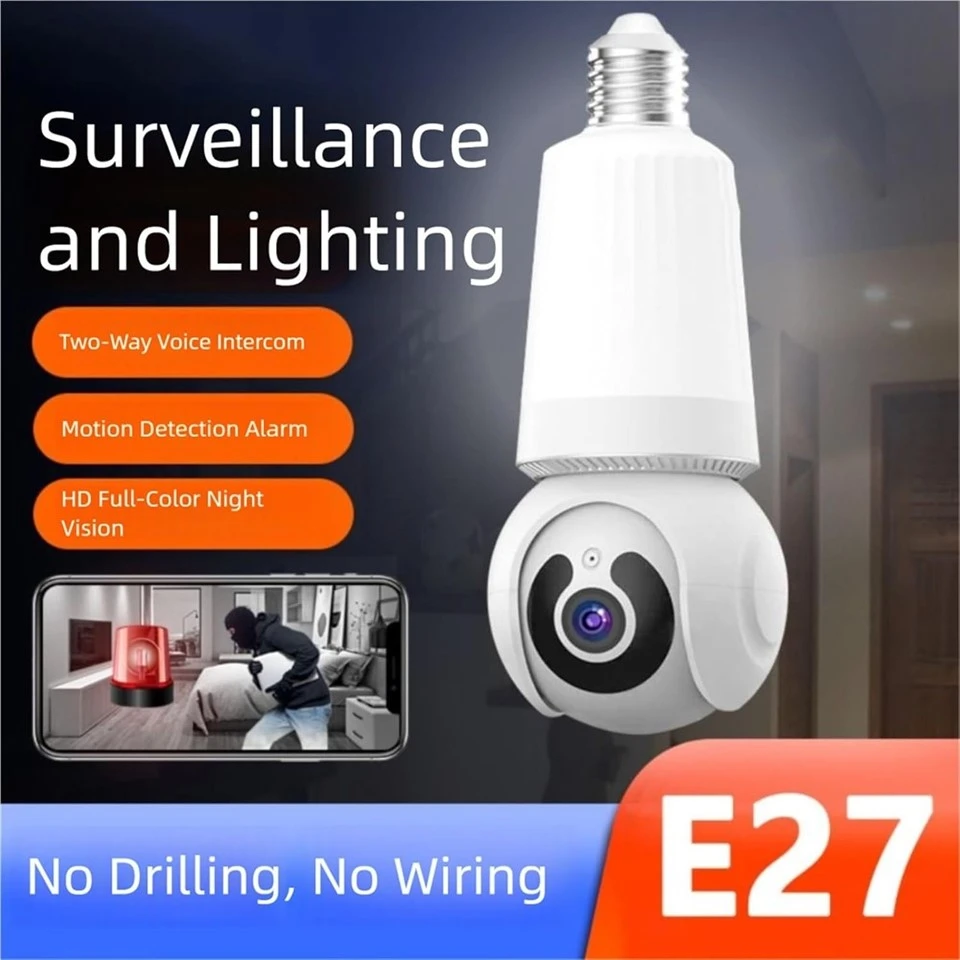 WiFi 1080P E27 Led Light Bulb Camera factory